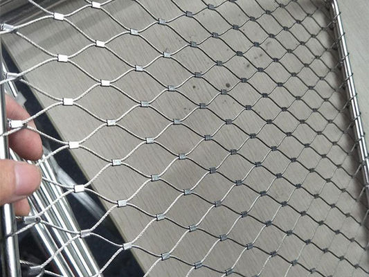 Transparentes SS-Seilnetz 304 304L 316 316L Stahlkabelnetz für Balustraden
