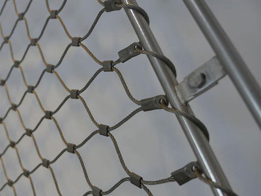 1.5mm 2,5mm 3,5mm Dekorationsschirmnetz 304L 316L Edelstahlseilnetz