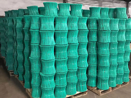 Grüne galvanisierte Doppelschleife Drahtband schwarz gegossen 3 Zoll - 40 Zoll Länge