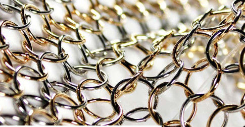 Ringe aus Edelstahl Dekorationsvorhänge