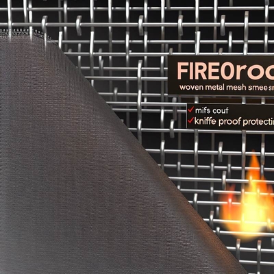 Feuerdicht Gewebtes Metallnetz-Schirm 1-635-Gitter für langlebigen und messerschutzsicheren Schutz